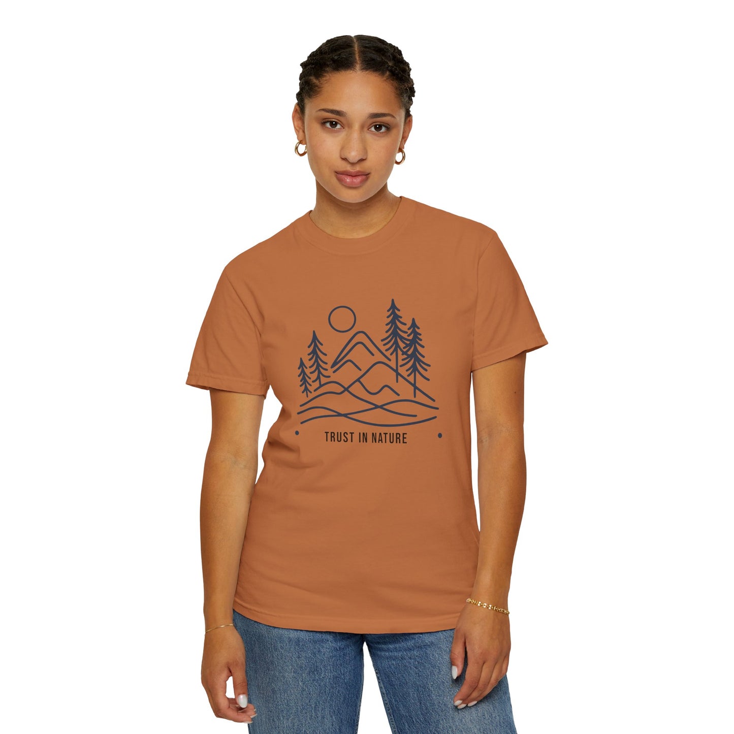 Nature Inspired Unisex T-Shirt, Trust in Nature Graphic Tee, Eco-Friendly Apparel, Outdoor Adventure Shirt, Gift for Nature Lovers