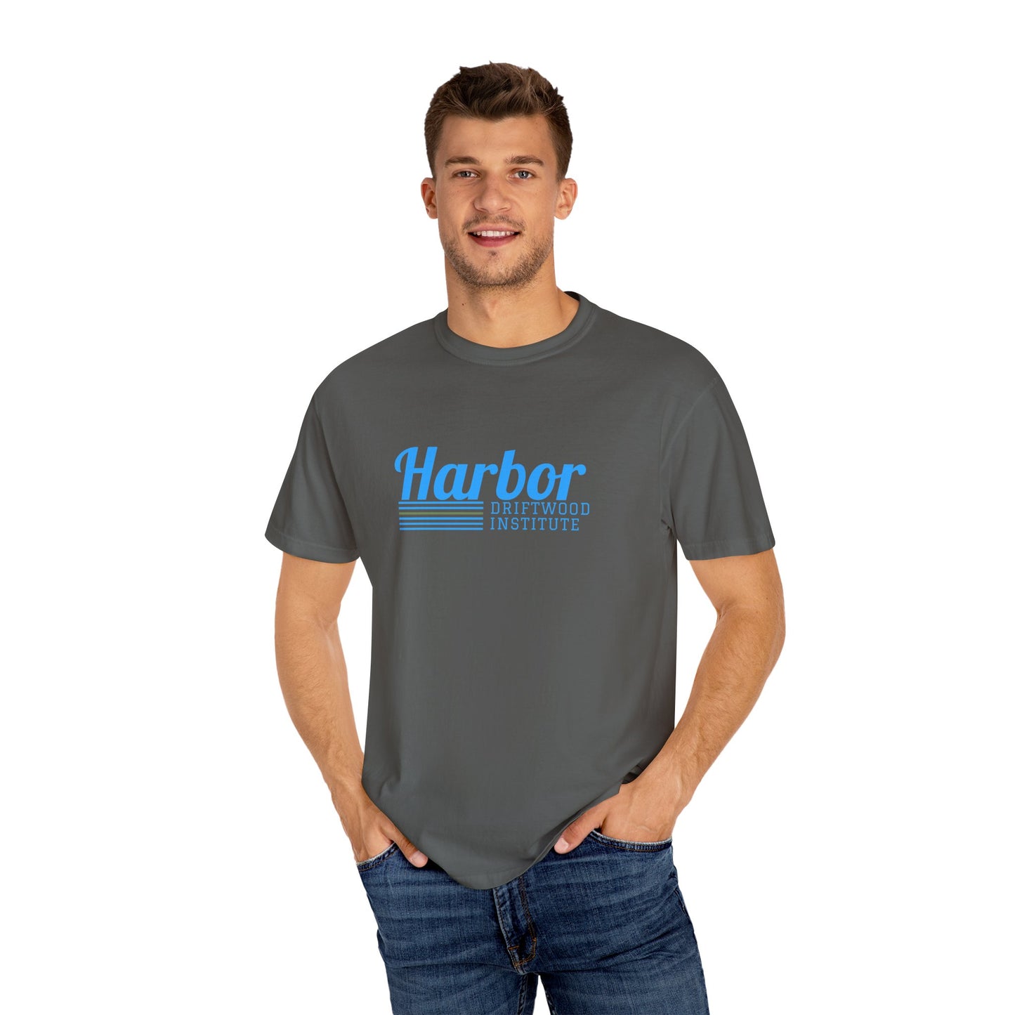 Harbor Driftwood Institute Unisex T-shirt, Casual Tee for Beach Lovers, Summer Vibes, Gift for Ocean Enthusiasts, Perfect for Relaxing