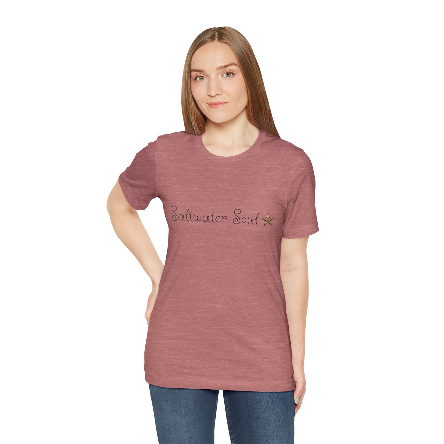 Saltwater Soul Unisex Casual Summer Tee Shirt, Beachwear, Gift for Travelers, Vacation Outfit, Relaxed Style, Trending Store, Cool T-Shirt