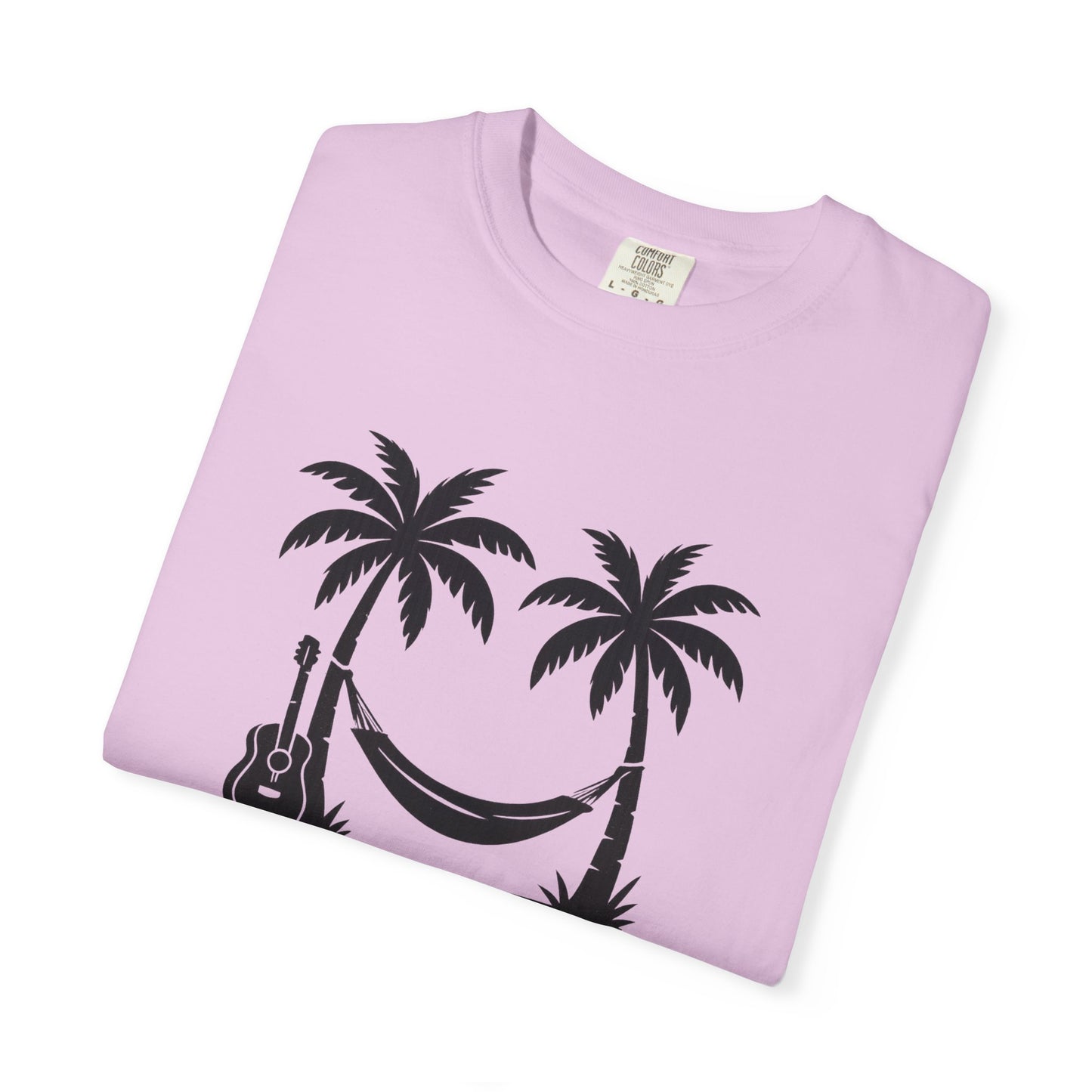 Tropical Vibes T-Shirt - Unisex Garment-Dyed Tee, Relaxing Beachwear, Cool Summer Style, Gift for Music Lovers, Vacation Outfit