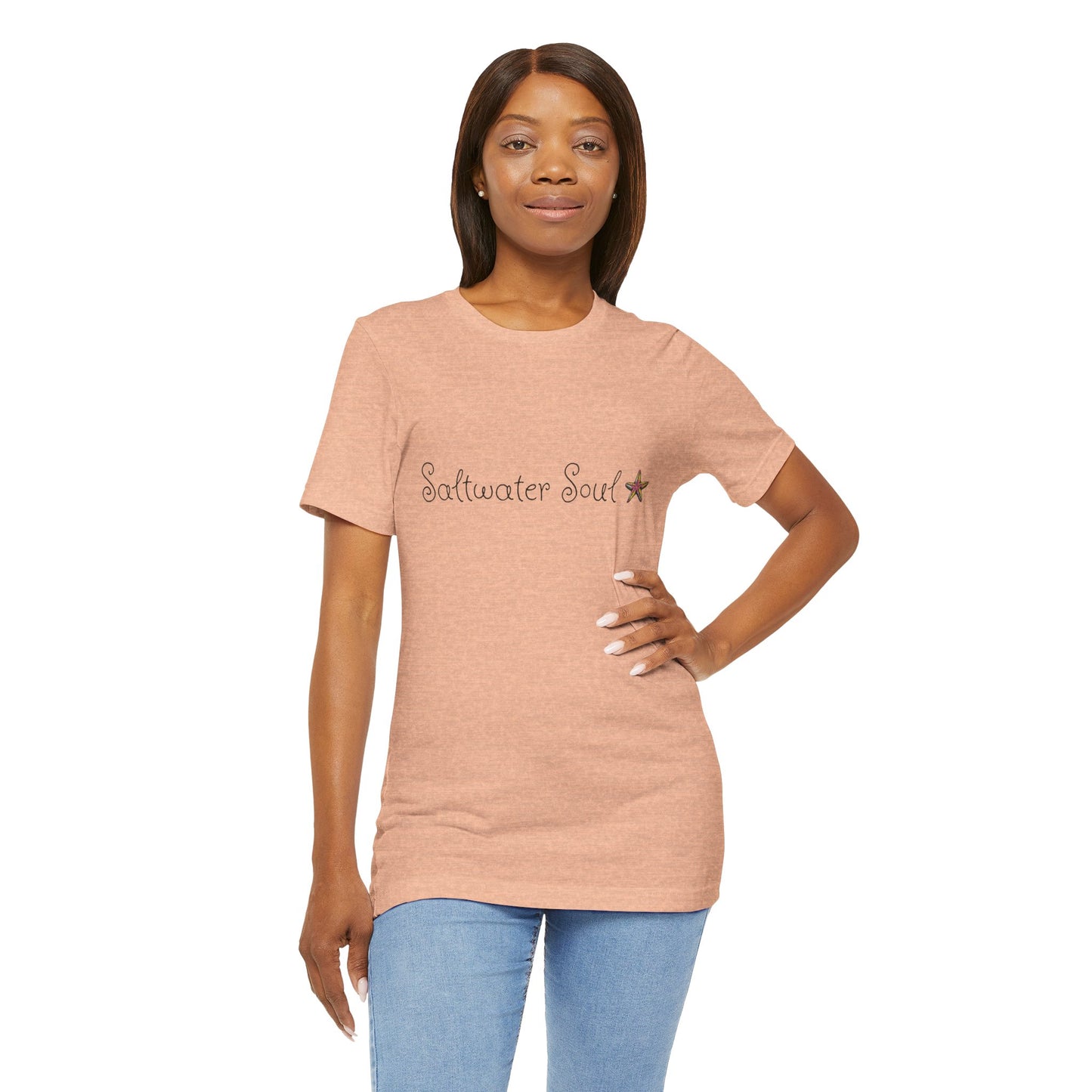 Saltwater Soul Unisex Casual Summer Tee Shirt, Beachwear, Gift for Travelers, Vacation Outfit, Relaxed Style, Trending Store, Cool T-Shirt