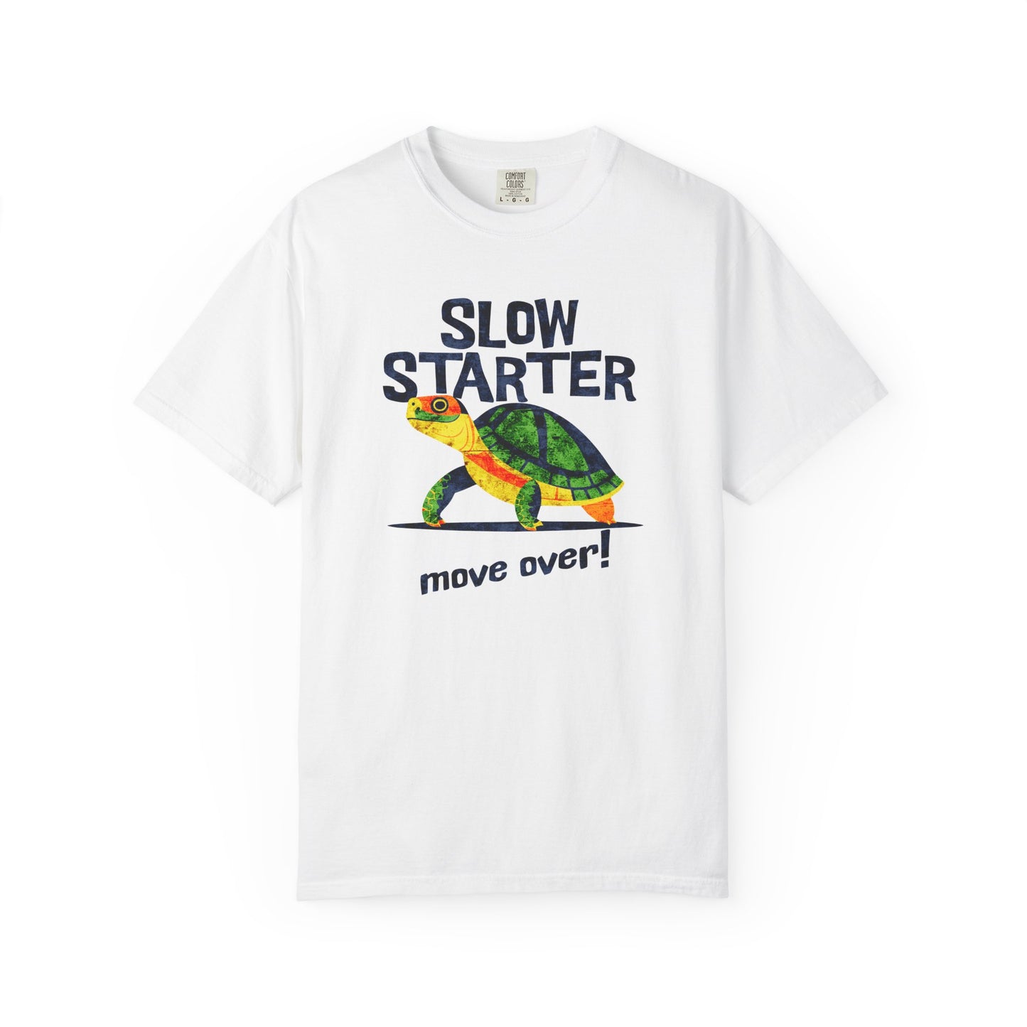 Slow Starter Turtle T-shirt, 100% Ring-Spun Garment-Dyed Cotton