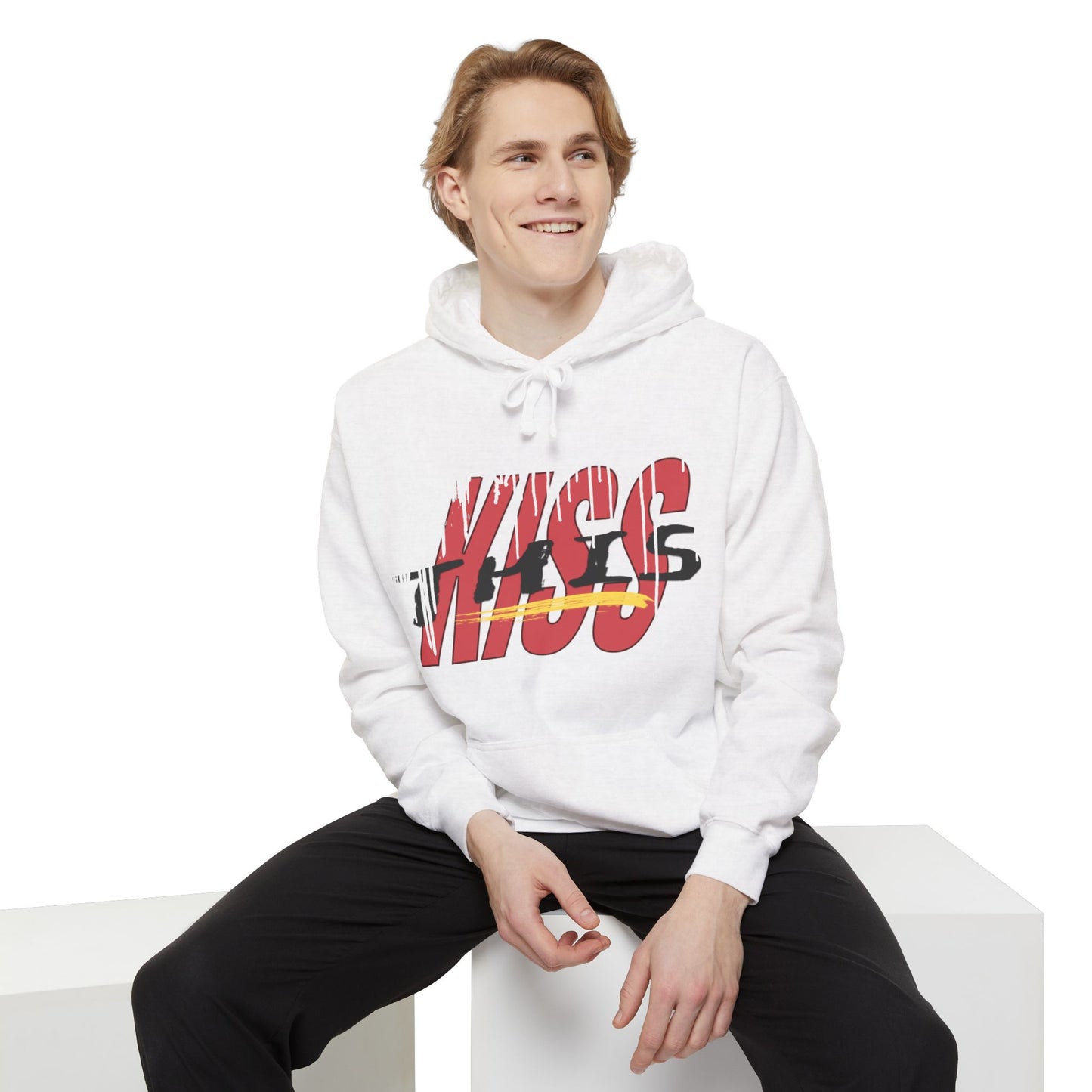 Kiss This Ocean Cozy Graphic Hoodie, Cozy Casual Sweatshirt, Unisex Gift, Streetwear Comfort, Perfect for Gifting, Valentine's Day