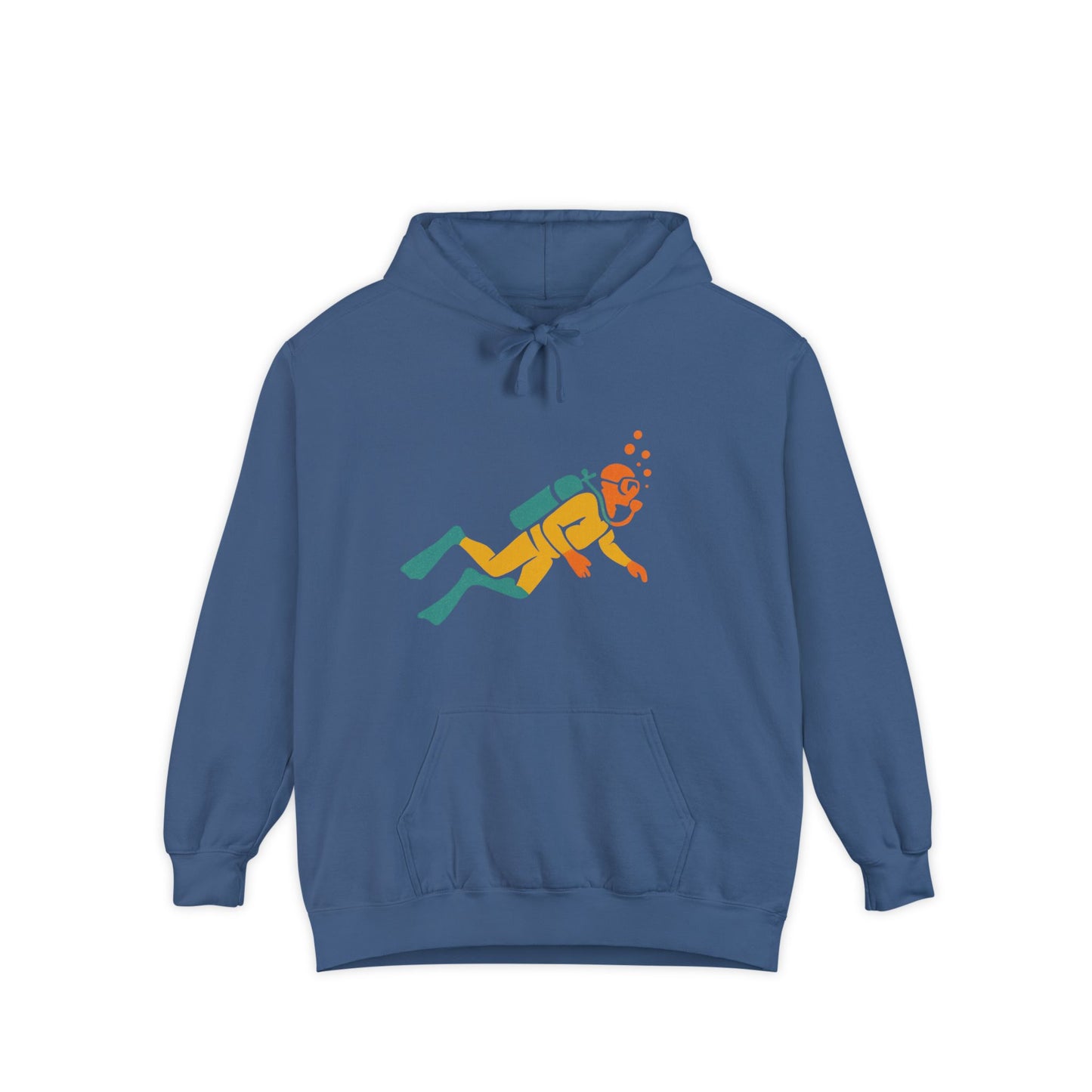 Diving Adventure Hoodie | Unisex Garment-Dyed Pullover, Casual Beach Wear, Comfortable Lounge Wear, Great for Ocean Lovers, Perfect Gift