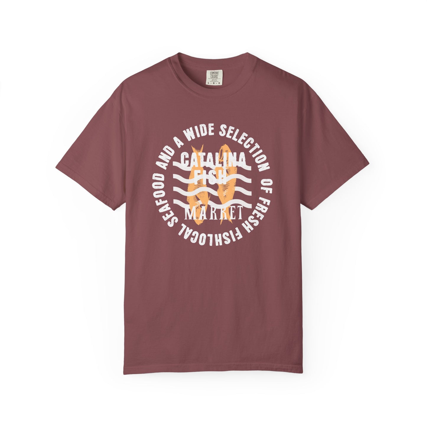Catalina Fish Market Select T-Shirt, 100% Ring-Spun Garment-Dyed Cotton