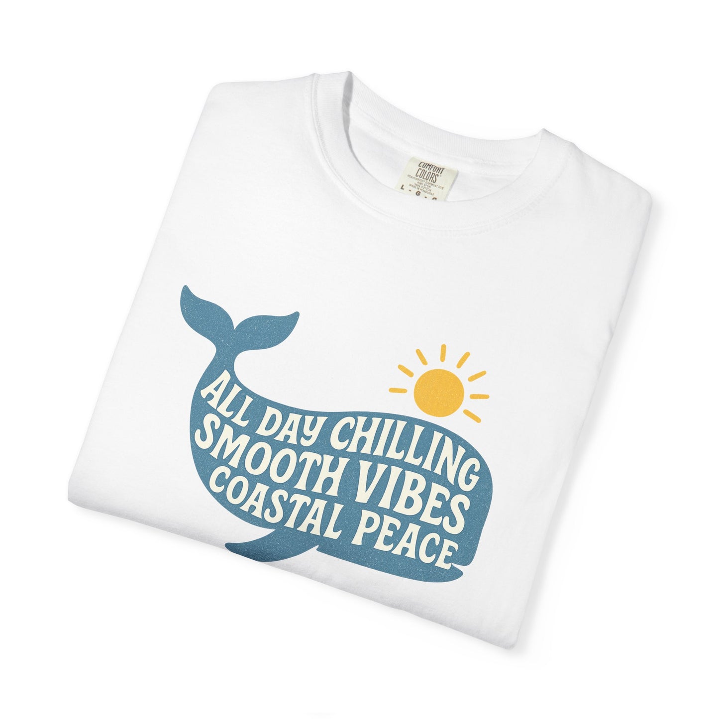 Coastal Vibes T-Shirt, Whale Graphic Tee, Summer Beachwear, Relaxed Unisex Top, Vacation Essentials, Ocean Lover Gift