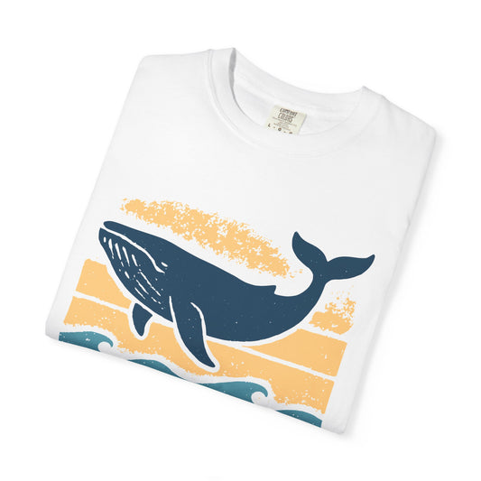 Blue Whale, Garment-Dyed T-Shirt, Unisex
