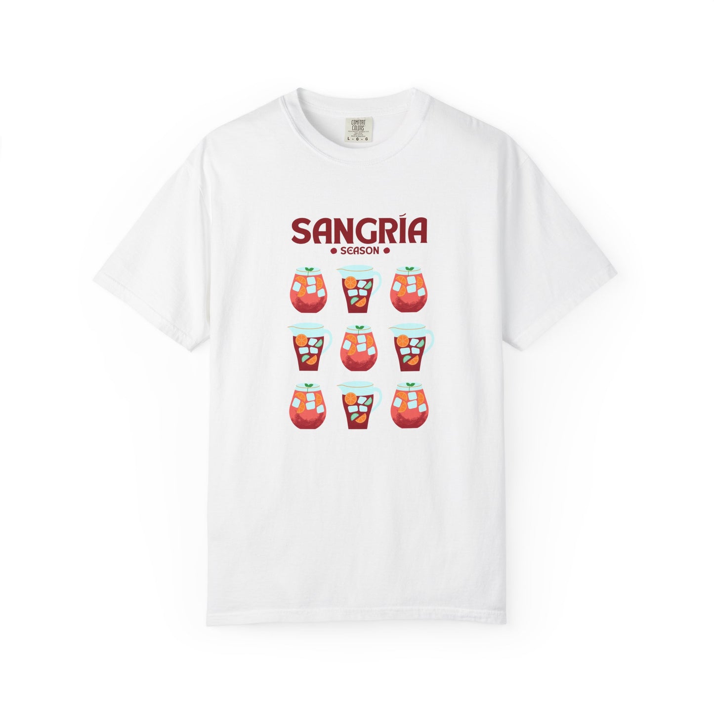 Sangria Season Unisex T-Shirt, Summer Apparel, Party Shirt, Gift for Wine Lovers, Vacation Wear, Fun Casual Tee