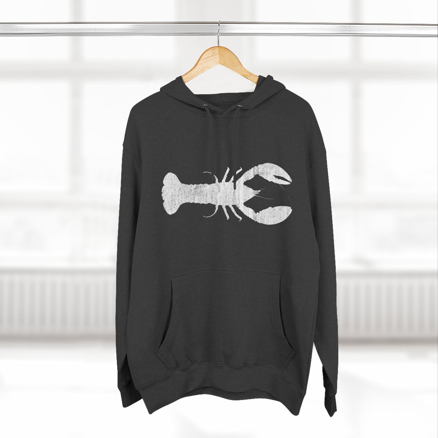 Lobster Fleece Hoodie - Cozy Pullover for Seafood Lovers, Casual Wear, Beach Days, Gift for Grill Masters, Maritime Style