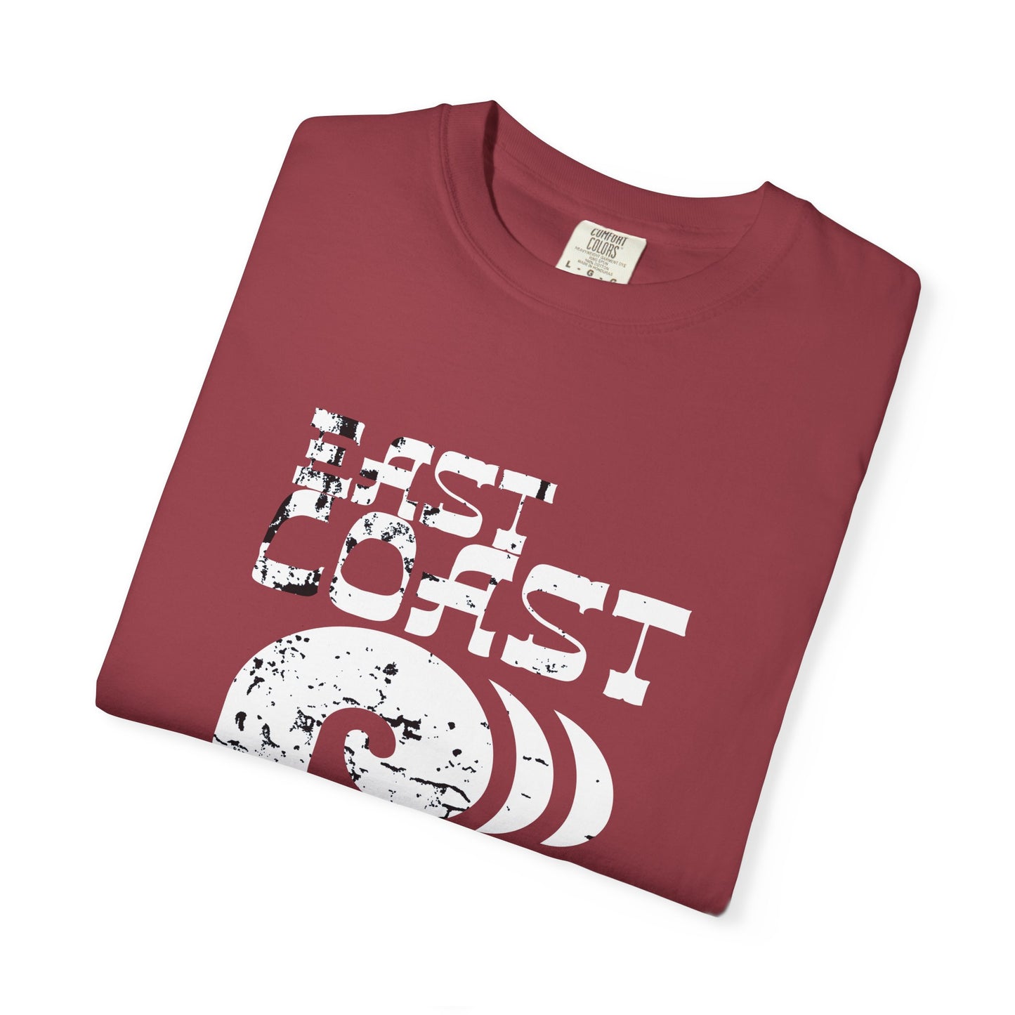 East Coast Vibes T-Shirt - Unisex Garment-Dyed Tee, Beachwear, Summer Casual, Travel Top, Retro Ocean Shirt