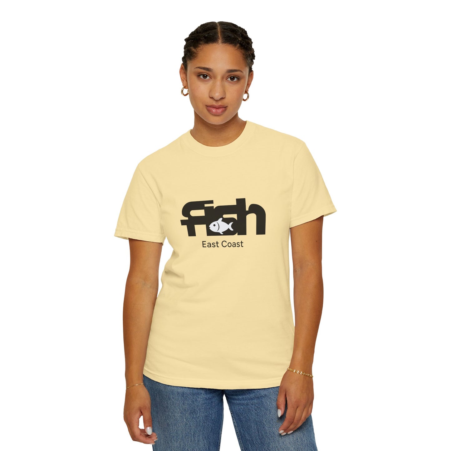 Fish East Coast Mens Graphic T-Shirt, Coastal Summer Tee, Fishing Gift, East Coast Apparel, Casual Beachwear