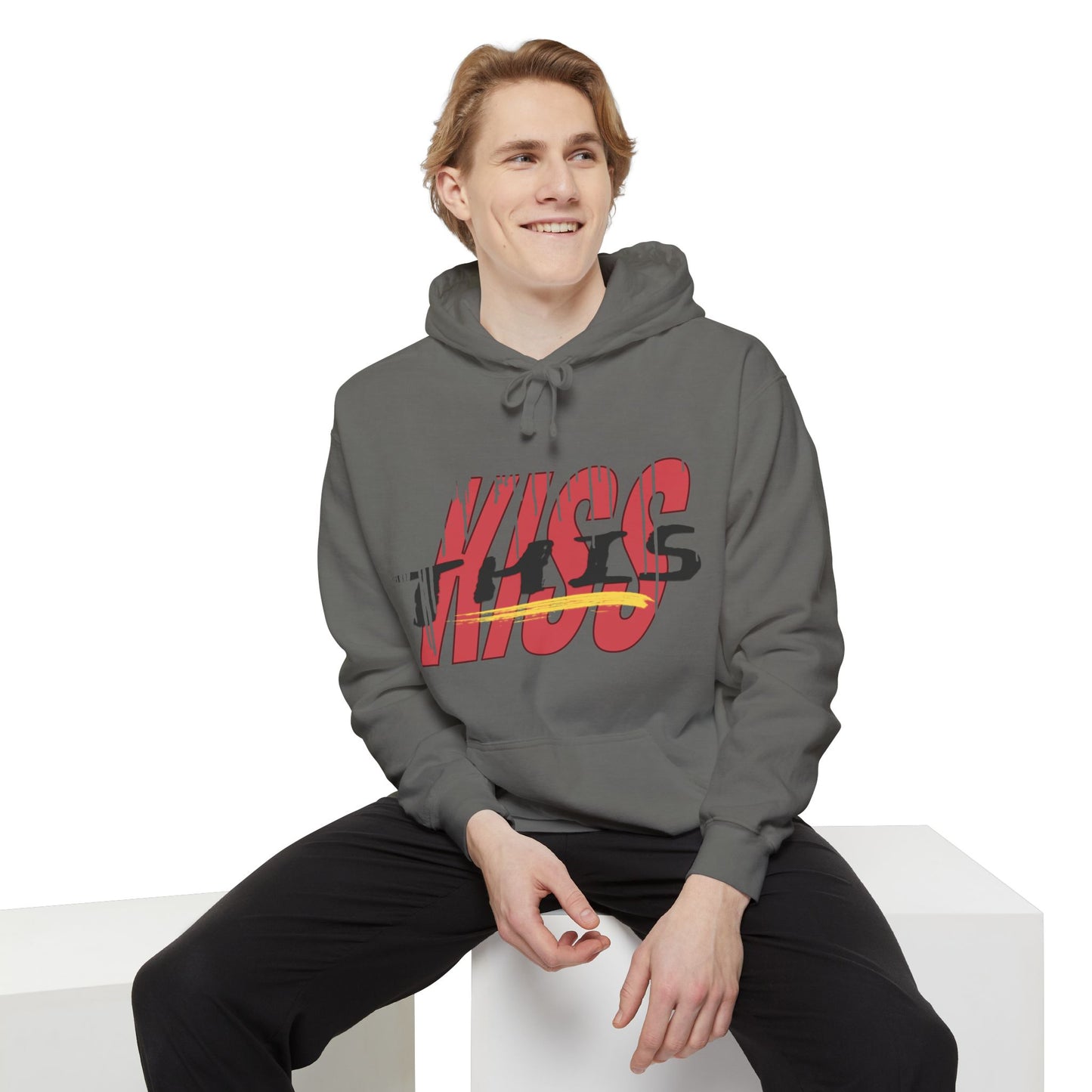 Kiss This Ocean Cozy Graphic Hoodie, Cozy Casual Sweatshirt, Unisex Gift, Streetwear Comfort, Perfect for Gifting, Valentine's Day