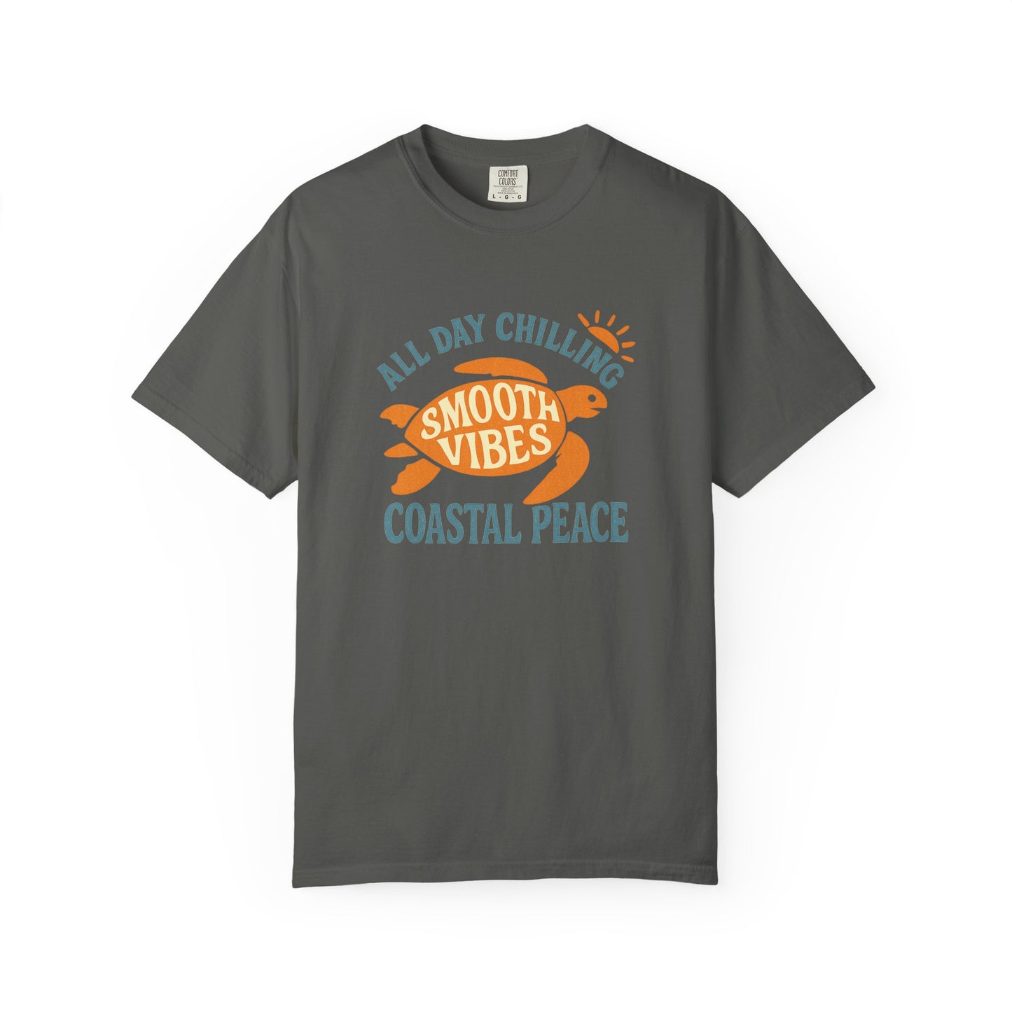 Coastal Vibes Tee, Relaxed Unisex T-Shirt for Beach Lovers, Perfect for Casual Outings, Summer Parties, or Gifts, All Day Chilling