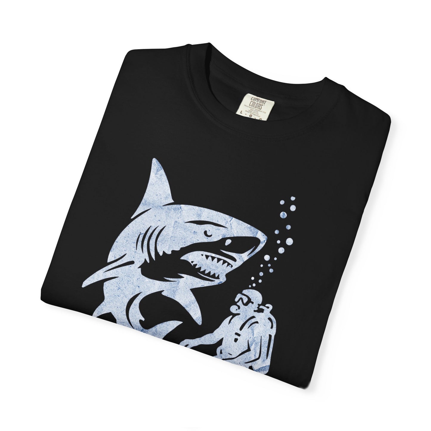 Shark Encounter Unisex T-Shirt | Cool Graphic Tee, Ocean Lover Gift, Beachwear, Summer Fashion, Scuba Diving Apparel