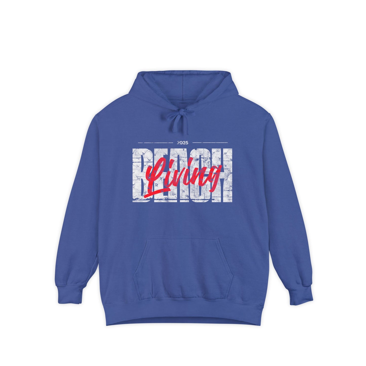 Beach Living Vibes Unisex Hoodie for Relaxed Days, Summer Apparel, Gift for Him/Her, Casual Wear, Beach Trip Essential