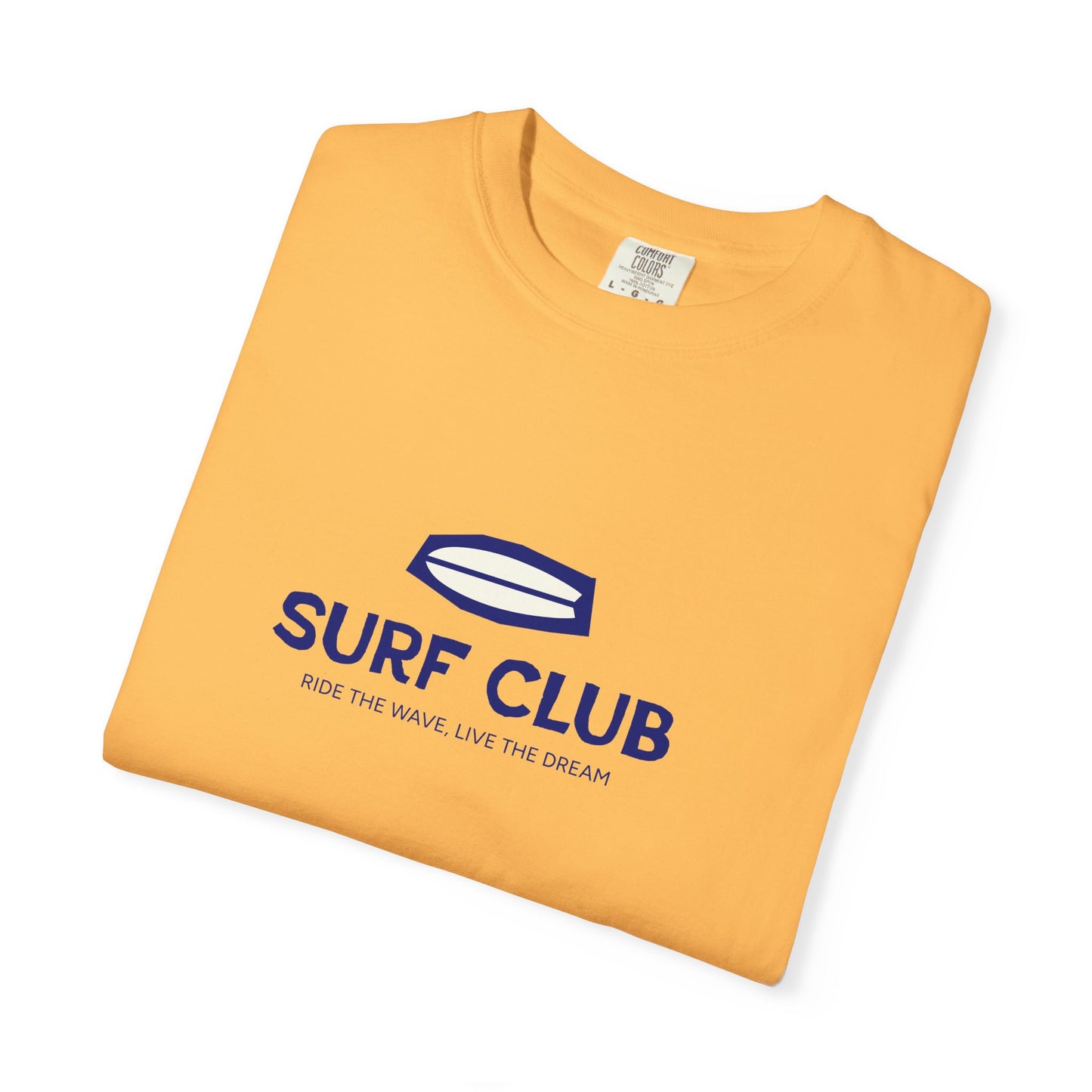 Surf Club Unisex Garment-Dyed T-shirt | Casual Beachwear, Summer Apparel, Surfing Gift, Vacation Outfit, Relaxed Fit