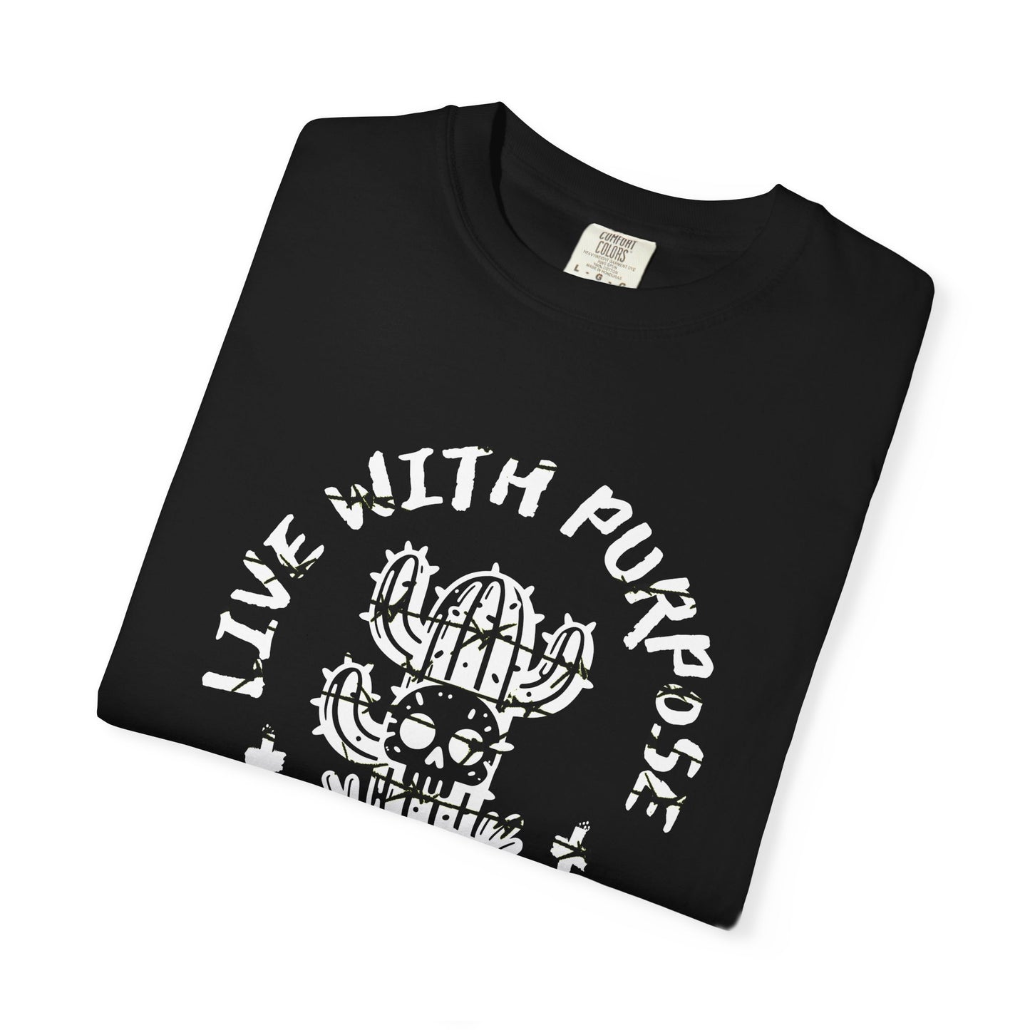 Live With Purpose T-Shirt, Motivational Tee, Unisex Shirt, Casual Wear, Gift for Him/Her, Statement Clothing, Everyday Wear