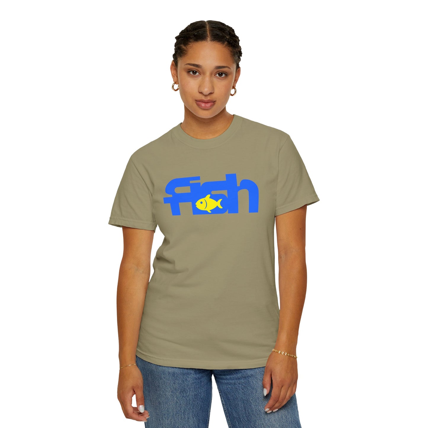Fish Graphic T-Shirt for Casual Wear, Summer Vibes, Outdoors, Fishing Gifts, Eco-Friendly Apparel