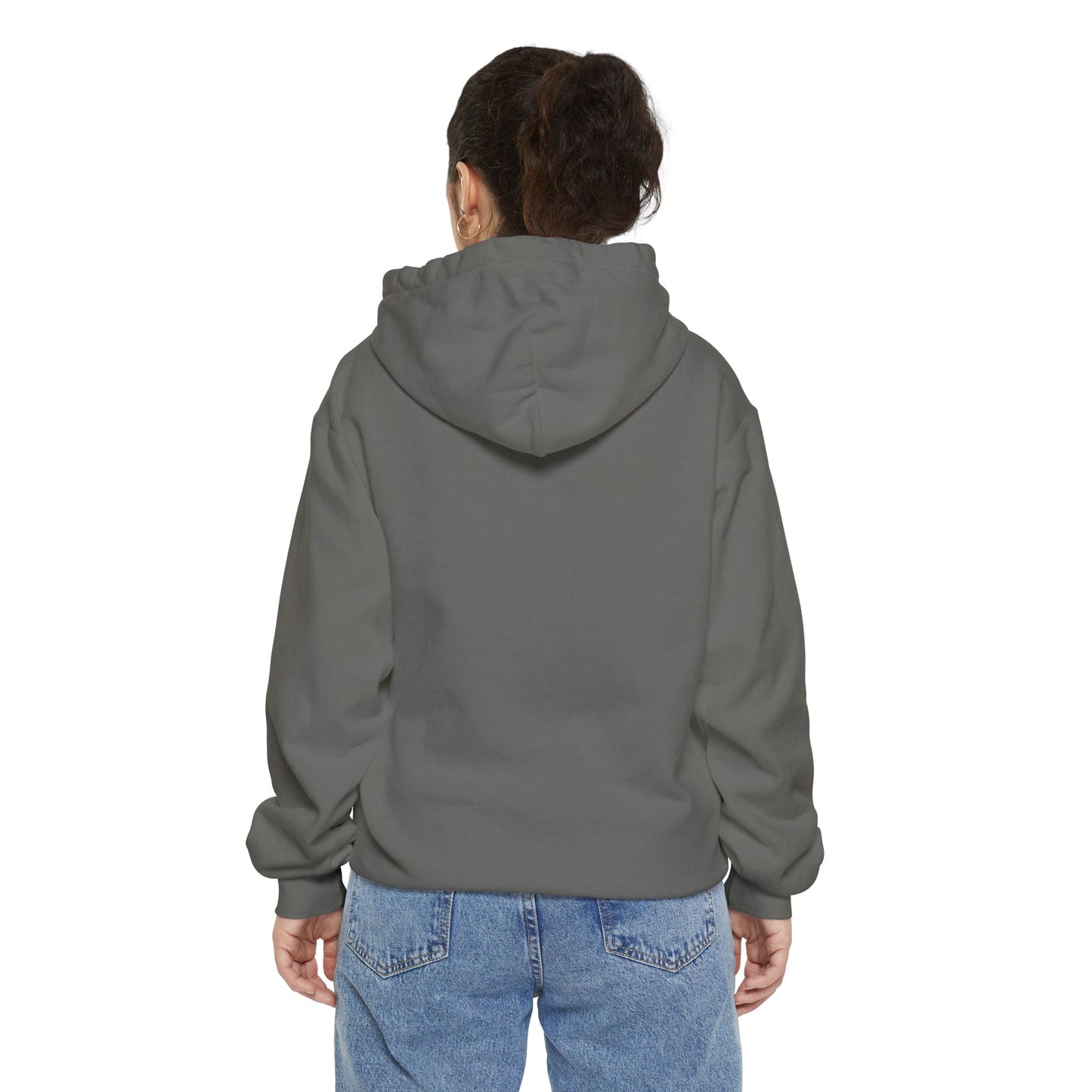 Two Fish Graphic Garment-Dyed Hoodie | Casual Wear, Gift Idea for Animal Lovers, Perfect for Beach Days, Summer Adventures, Relaxed Fit