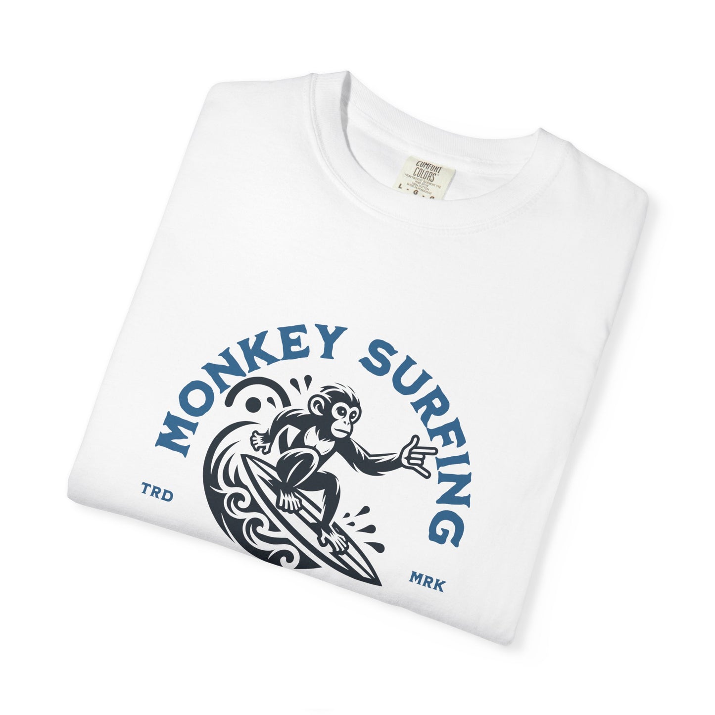 Surfing Monkey Unisex T-Shirt, Fun Summer Tee, Eco-Friendly Gift, Beach Vibes, Adventure Shirt, Casual Everyday Wear