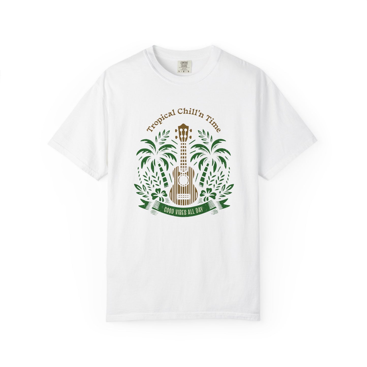 Tropical Chill T-Shirt, Summer Vibes Tee, Music Lover Gift, Beach T-Shirt, Relaxation Shirt, Unisex Tee for Vacations