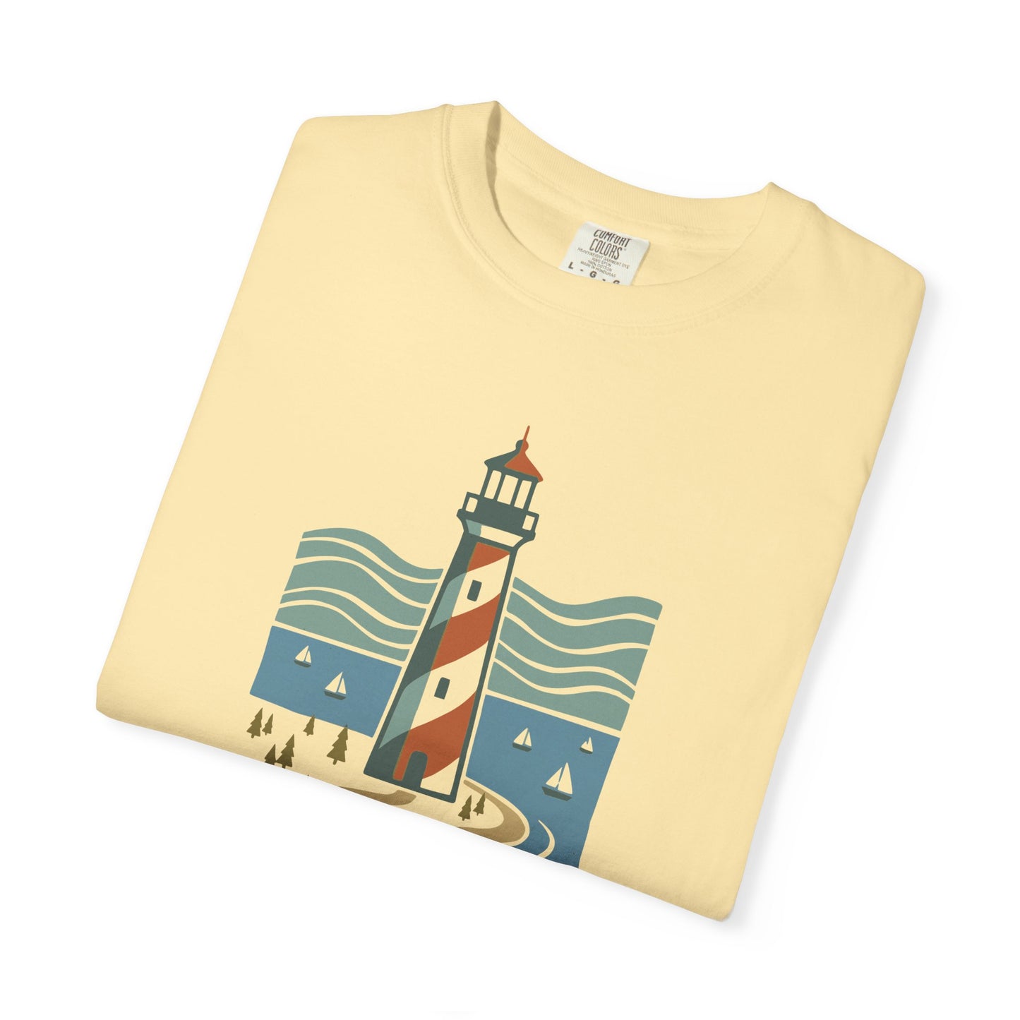 Cape Lookout Lighthouse Graphic T-Shirt - Est. 1923 Coastal Summer Beach Tee