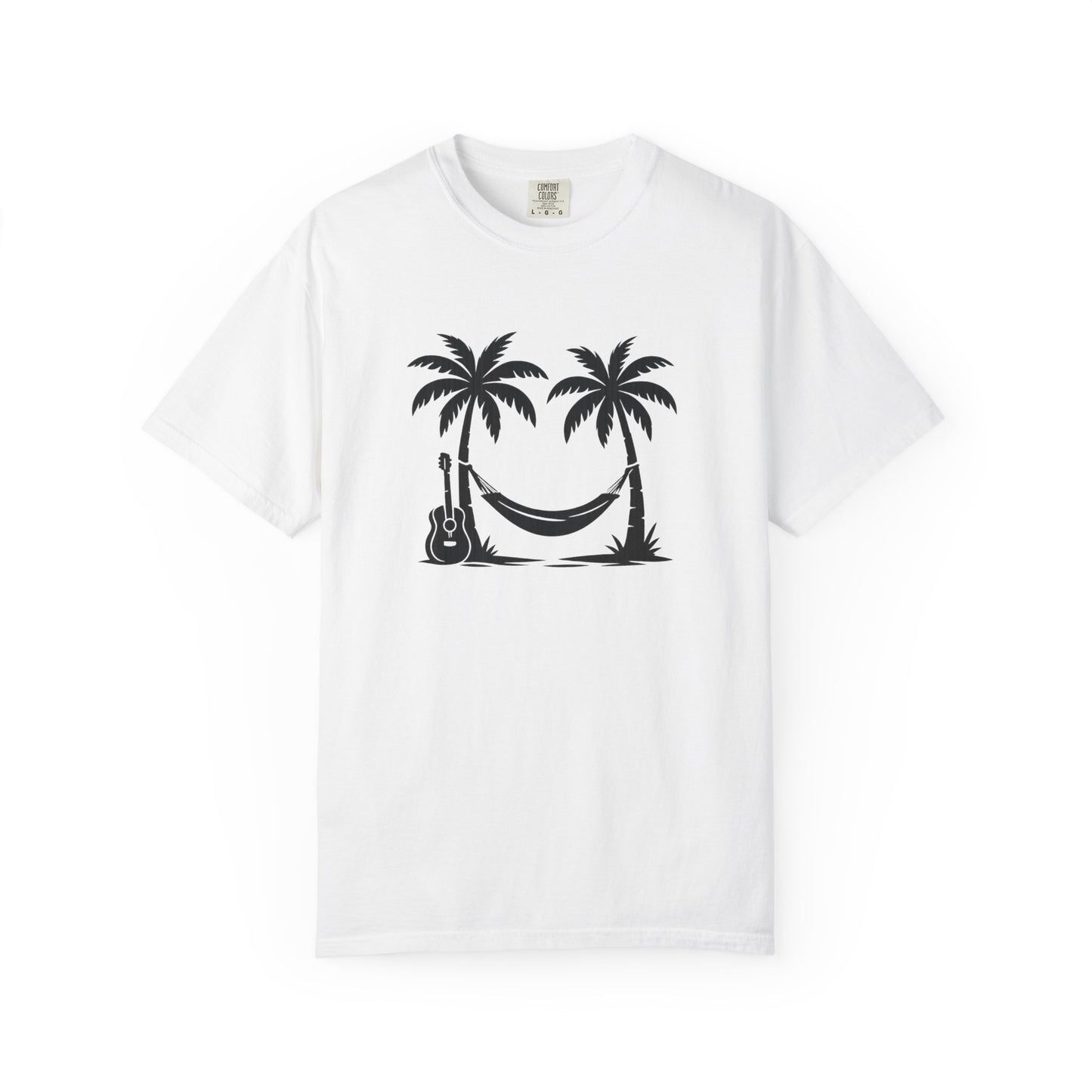 Tropical Vibes T-Shirt - Unisex Garment-Dyed Tee, Relaxing Beachwear, Cool Summer Style, Gift for Music Lovers, Vacation Outfit