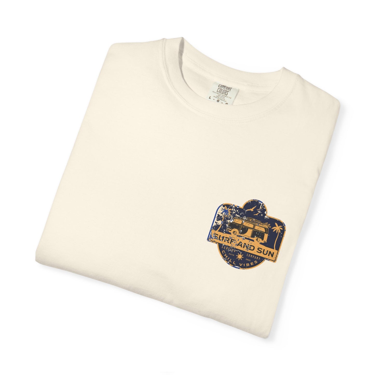 Surf and Sun Graphic T-Shirt, Chill Vibes Tee, Unisex Summer Apparel, Beach Lover Gift, Vacation Essentials