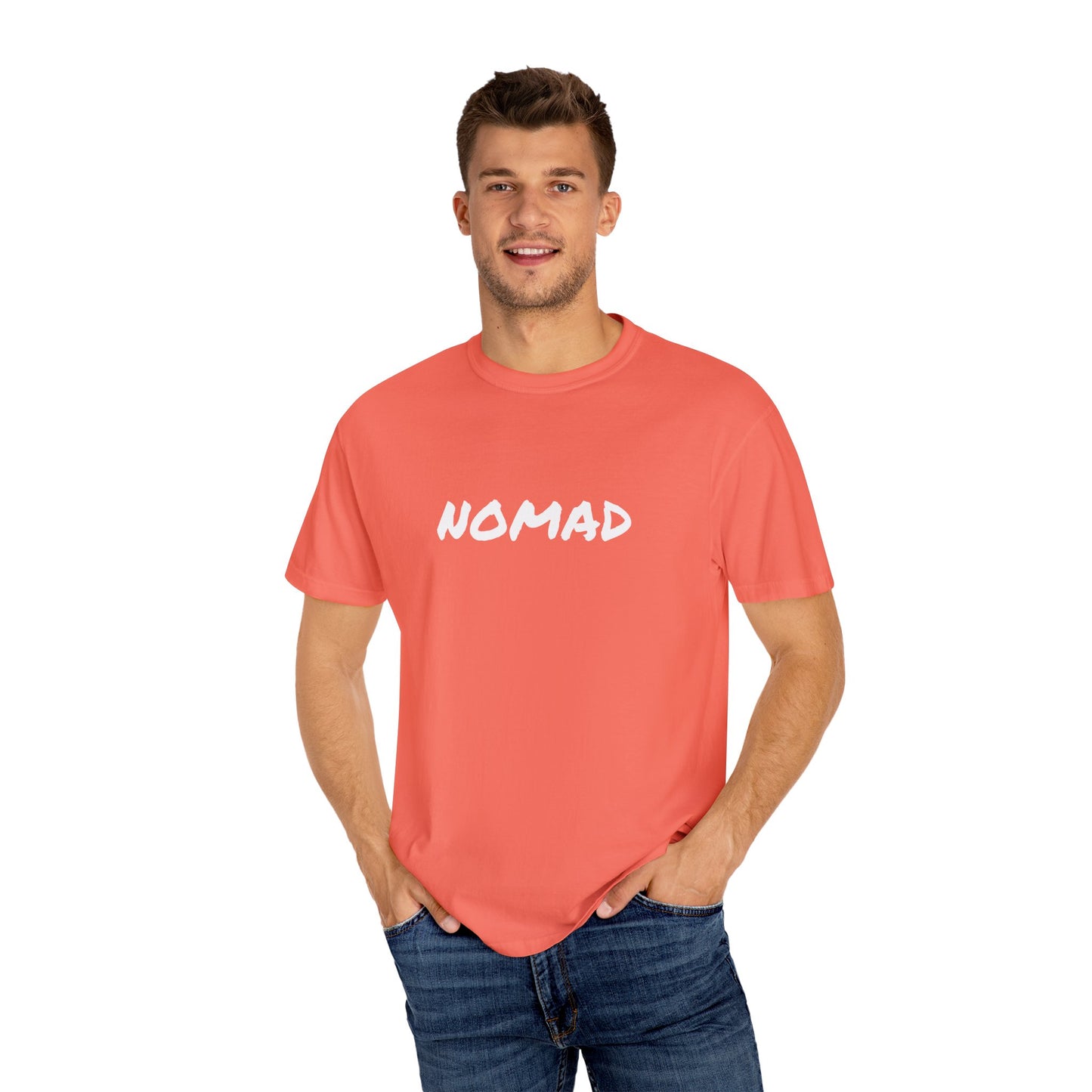 Nomad Unisex Garment-Dyed T-Shirt | Travel Lovers Tee, Adventure Apparel, Gift for Nomads, Casual Everyday Wear, Summer Style
