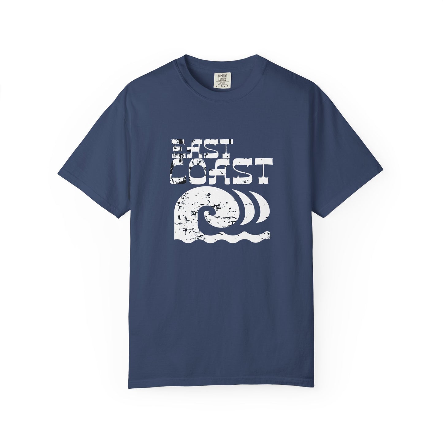 East Coast Vibes T-Shirt - Unisex Garment-Dyed Tee, Beachwear, Summer Casual, Travel Top, Retro Ocean Shirt