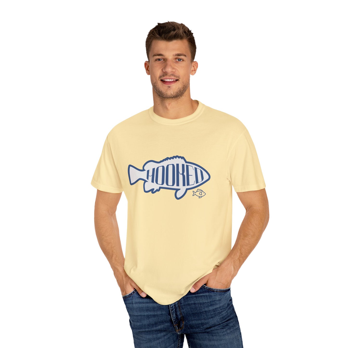 Hooked Fishing T-Shirt, Unisex Apparel, Summer Outdoor Wear, Gift for Fishermen, Casual Everyday Tee, Cool Graphic Shirt