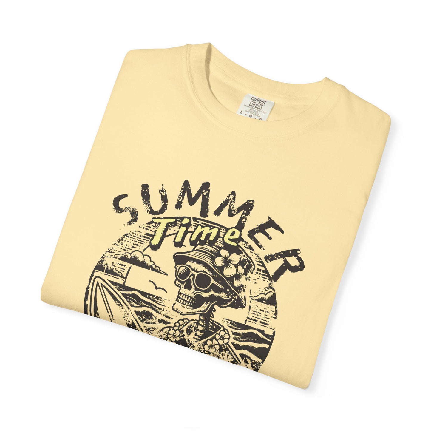 Summer Time SPF 69 Vibe T-shirt with Skeleton Graphic, Casual Tee, Beach Wear, Summer Clothes, Gift for Friends, Cool Shirt
