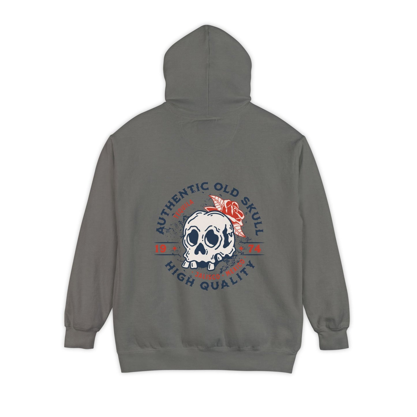 Skull Tequila Back Style Unisex Hoodie - Vintage Style, Comfortable, Ideal for Casual Outings, Gifts, Everyday Wear, Holiday Apparel