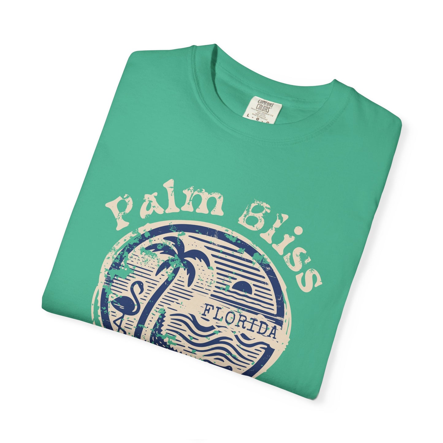 Palm Bliss Wildlife Graphic Tee, Fun Casual Shirt, Florida Palm Bliss Art, Summer Outfit, Beach Vacation Wear, Gift for Nature Lovers