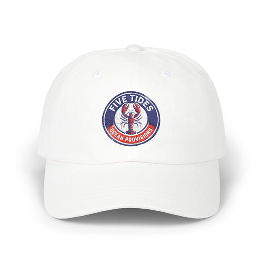 Ocean Provisions Lobster Patch Dad Cap – Five Tides Summer Trend Embroidered Hat