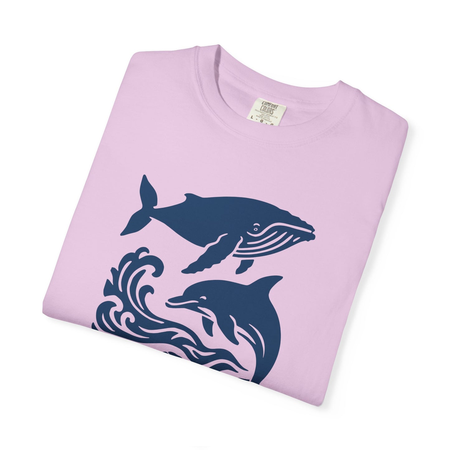 Ocean Life Garment-Dyed T-Shirt - Perfect for Beach Lovers, Marine Wildlife Enthusiasts, Summer Outings, Gifts for Nature Lovers
