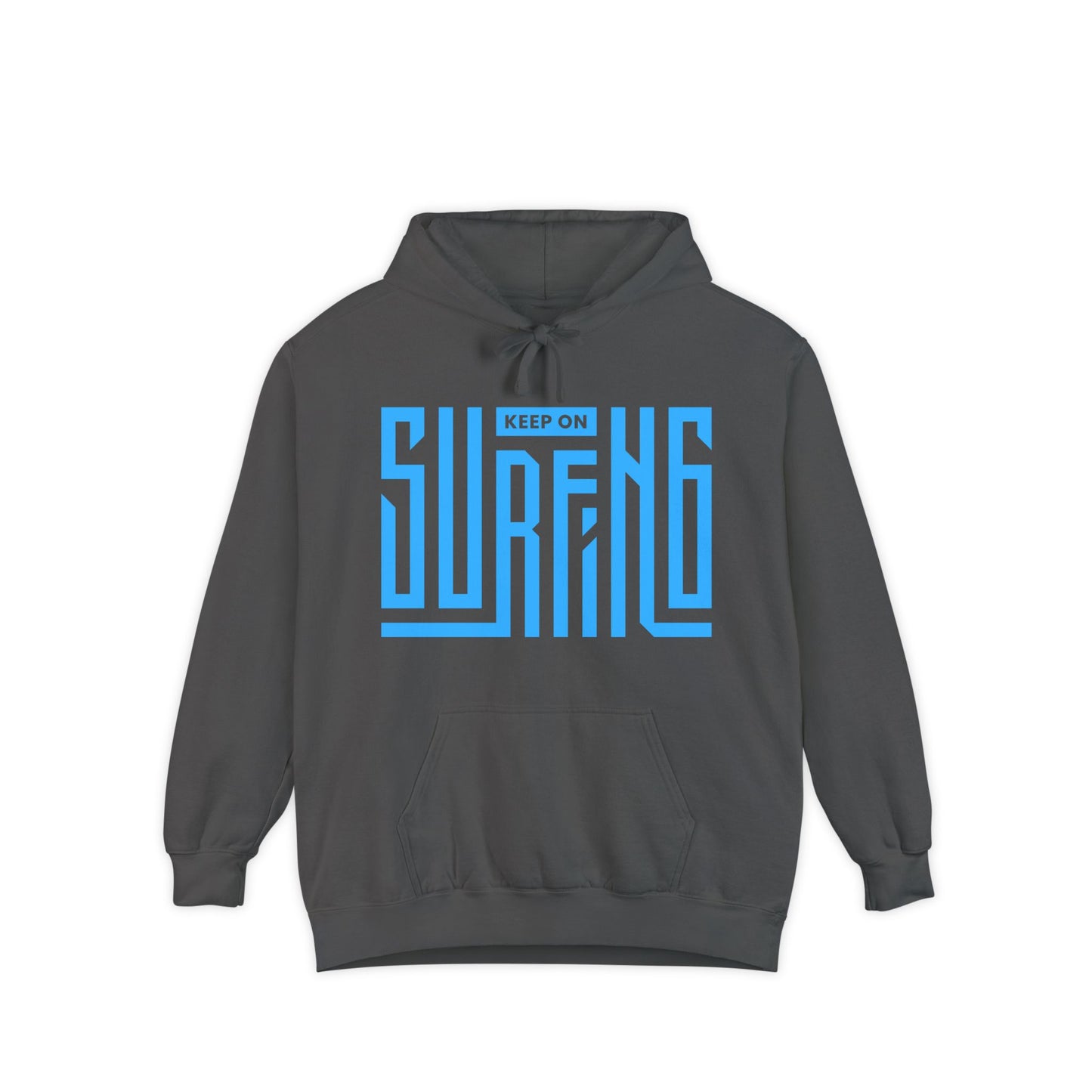 Surf-Inspired Unisex Hoodie: Keep on Surfing Graphic, Cozy Beachwear, Perfect Gift for Surfers, Casual Wear, Summer Fun