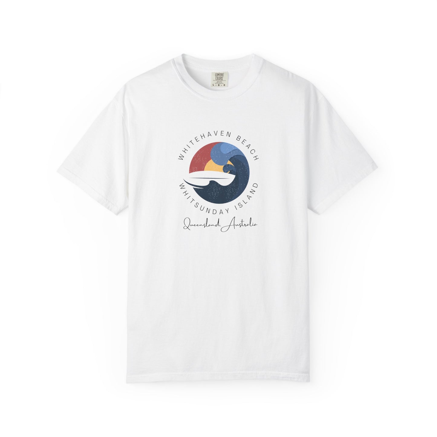 Beach Vibes Garment-Dyed T-shirt, Boho Tee, Unisex Beachwear, Summer Fashion, Gift for Ocean Lovers