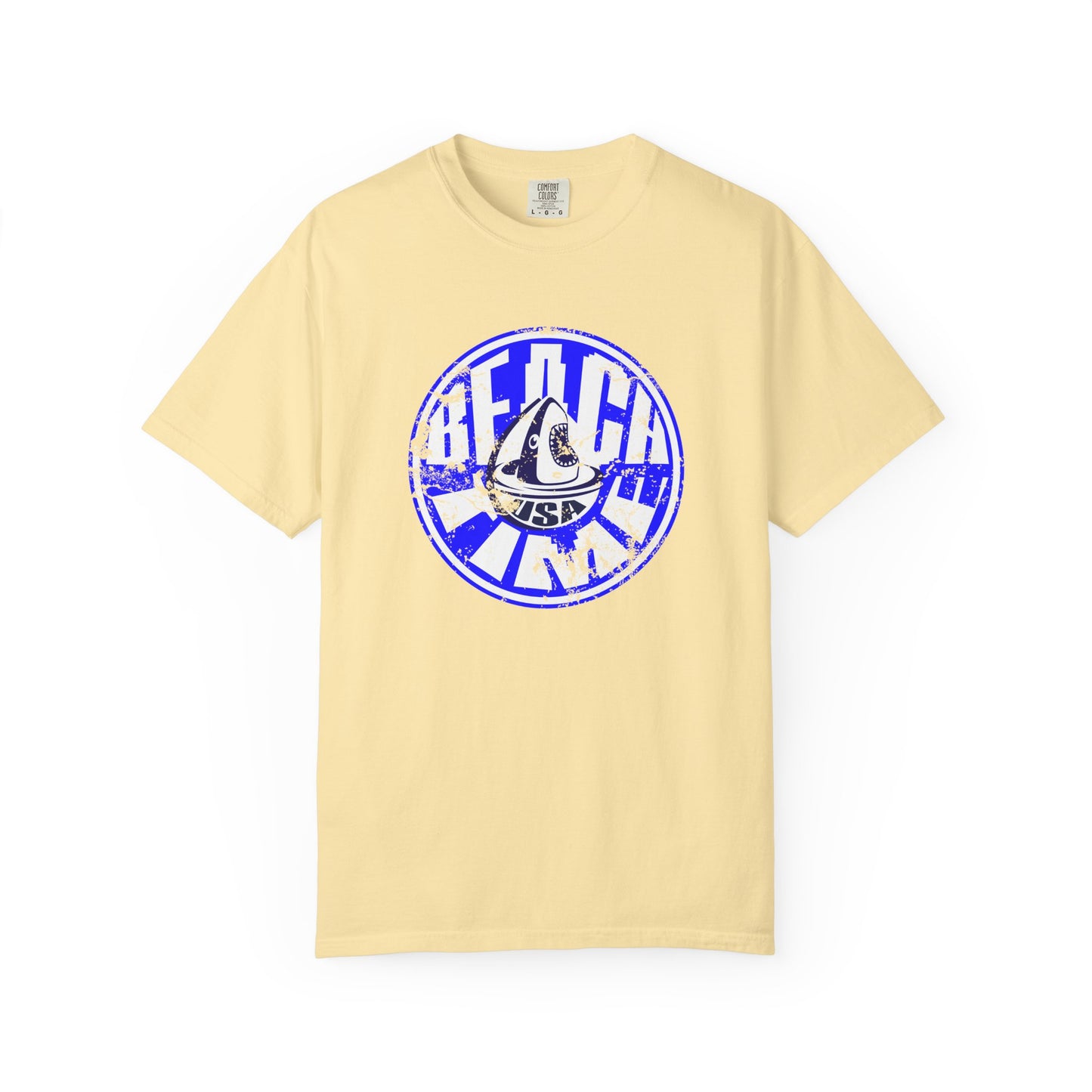 Beach Time USA Vibes Garment-Dyed T-shirt, 100% Ring-Spun Cotton