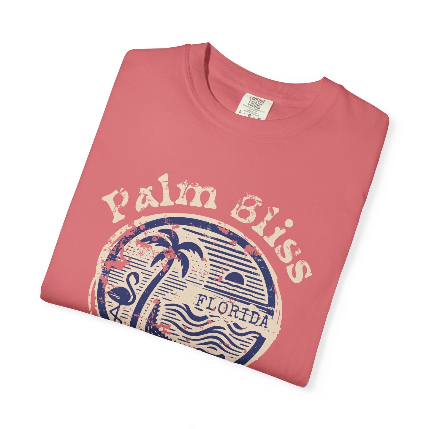 Palm Bliss Wildlife Graphic Tee, Fun Casual Shirt, Florida Palm Bliss Art, Summer Outfit, Beach Vacation Wear, Gift for Nature Lovers