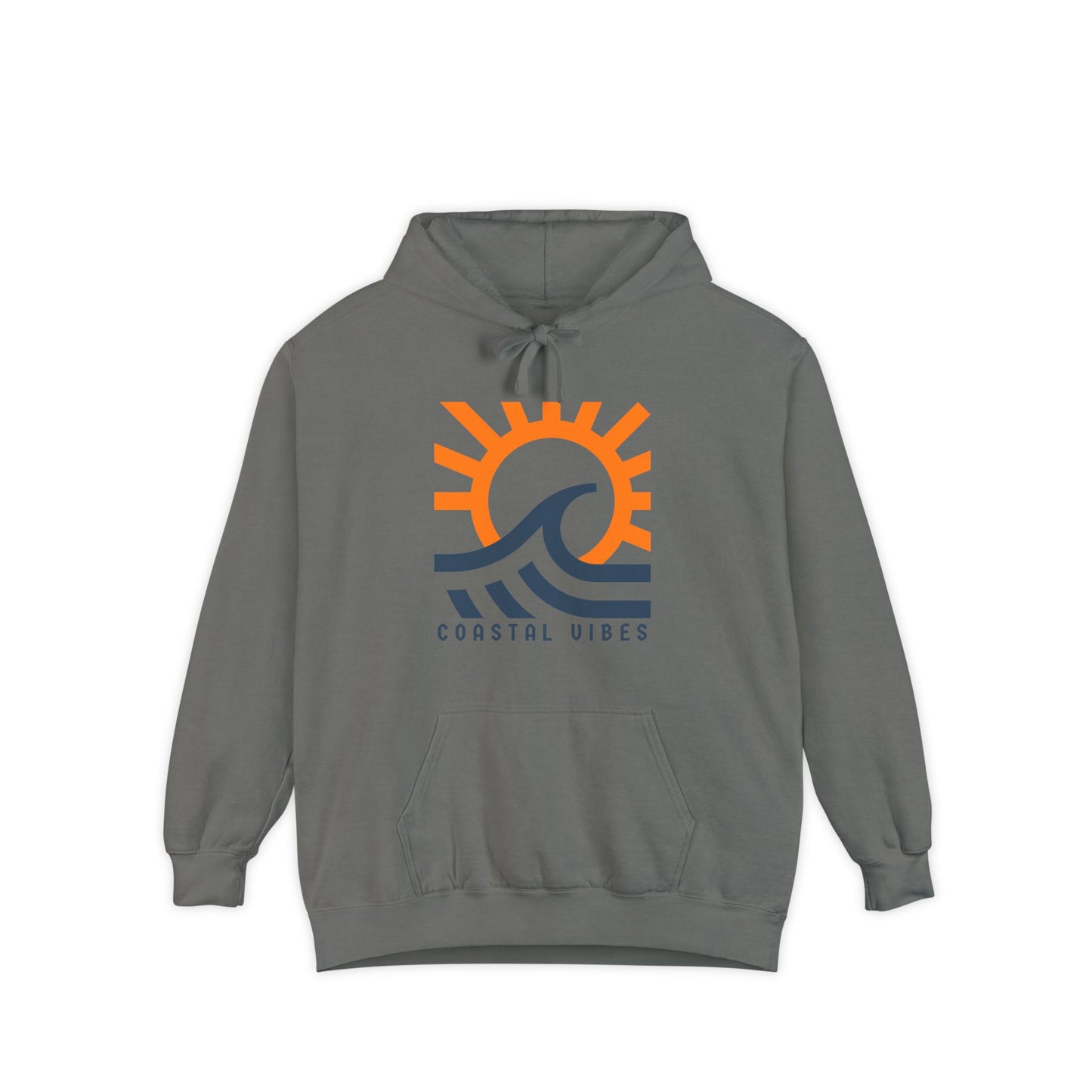 Coastal Vibes Hoodie - Unisex Garment-Dyed Sweatshirt, Beachwear, Summer Style, Casual Wear, Gift for Ocean Lovers