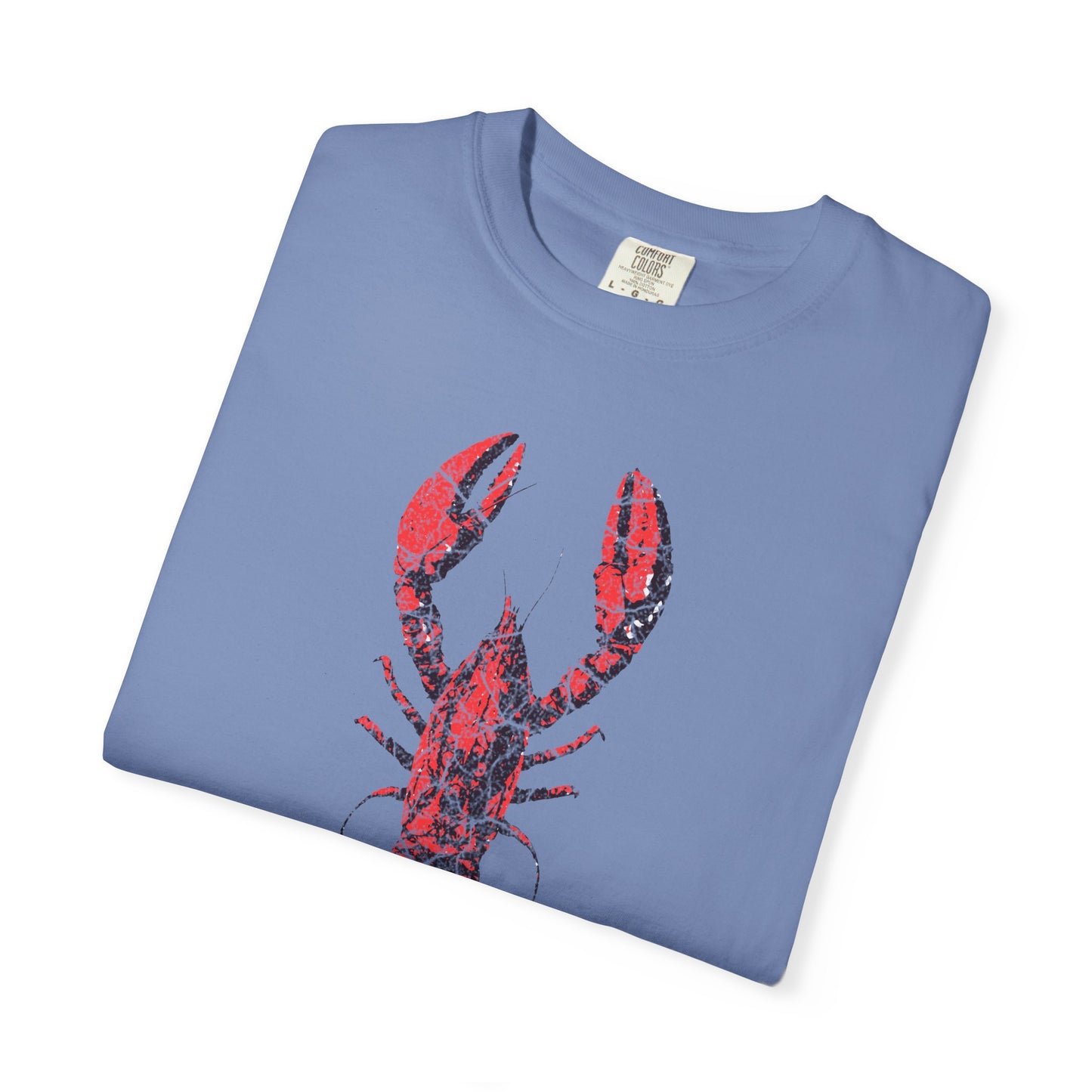 Big Red Lobster Graphic T-Shirt, 100% Ring-Spun Garment-Dyed Cotton