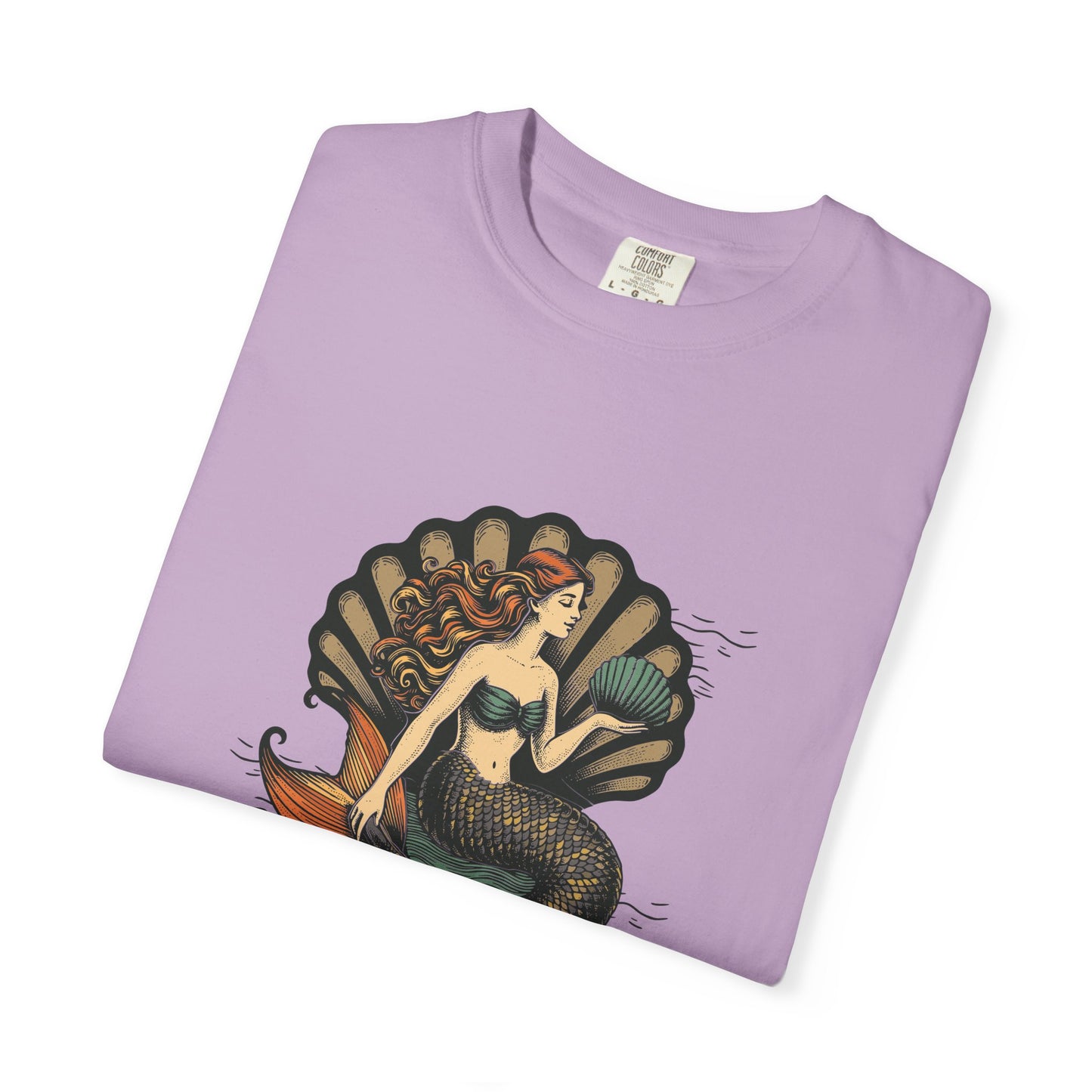 Mermaid T-Shirt, Summer Tee, Gift for Beach Lovers, Vintage Style, Unisex Casual Wear, Ocean Vibe Clothing, Eco-Friendly Fashion