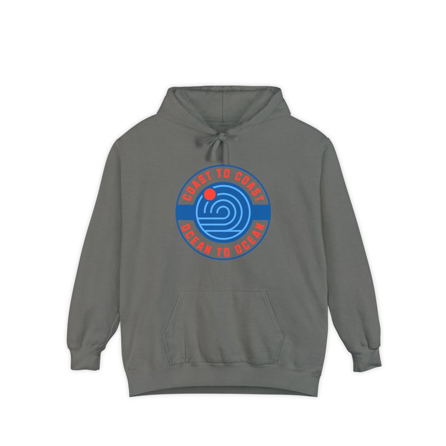 Coast to Coast Hoodie, Garment-Dyed, Unisex, Comfortable And Durable, Perfect For The Beach, Warm Winter Hoodie
