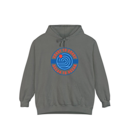 Coast to Coast, Garment-Dyed Unisex Hoodie