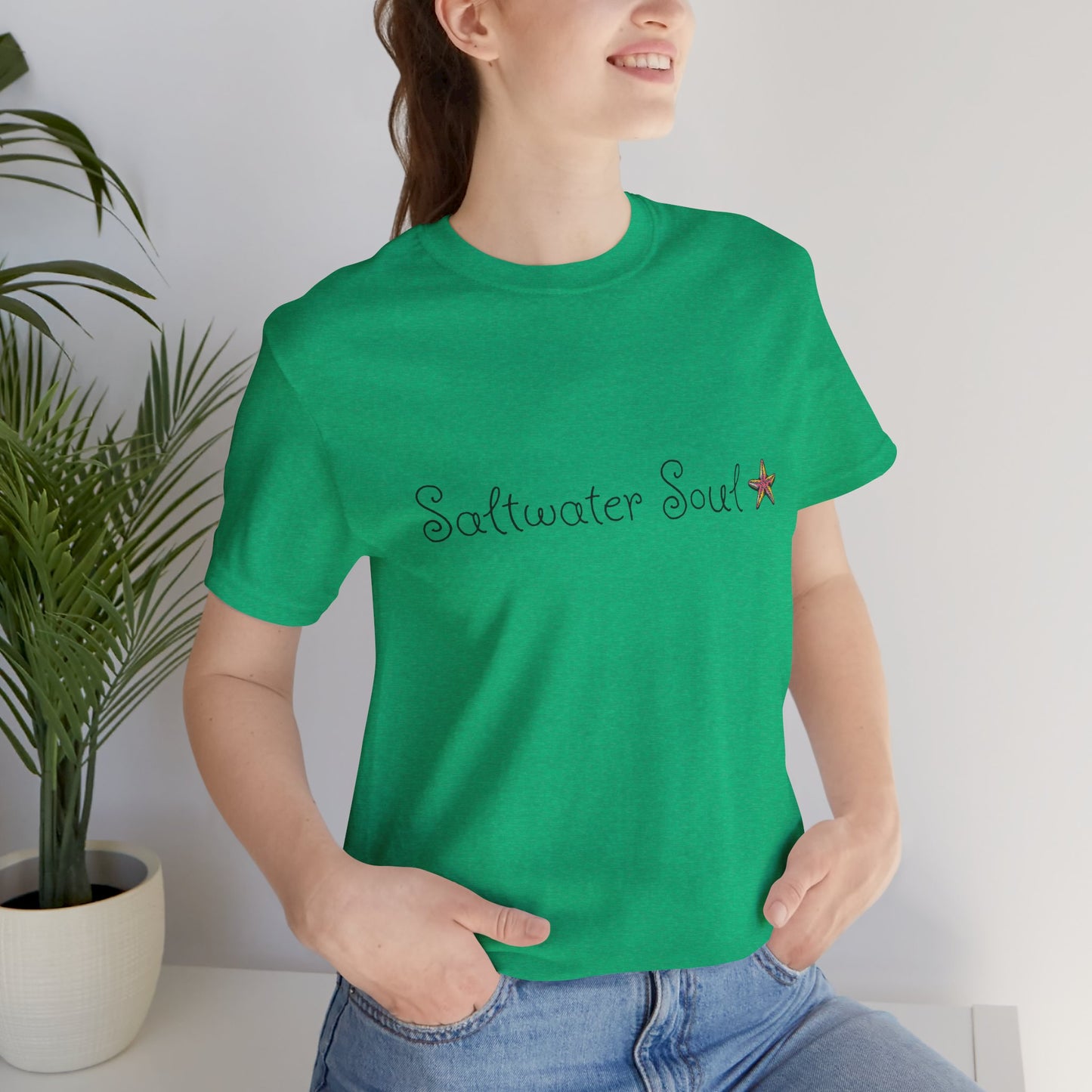 Saltwater Soul Unisex Casual Summer Tee Shirt, Beachwear, Gift for Travelers, Vacation Outfit, Relaxed Style, Trending Store, Cool T-Shirt