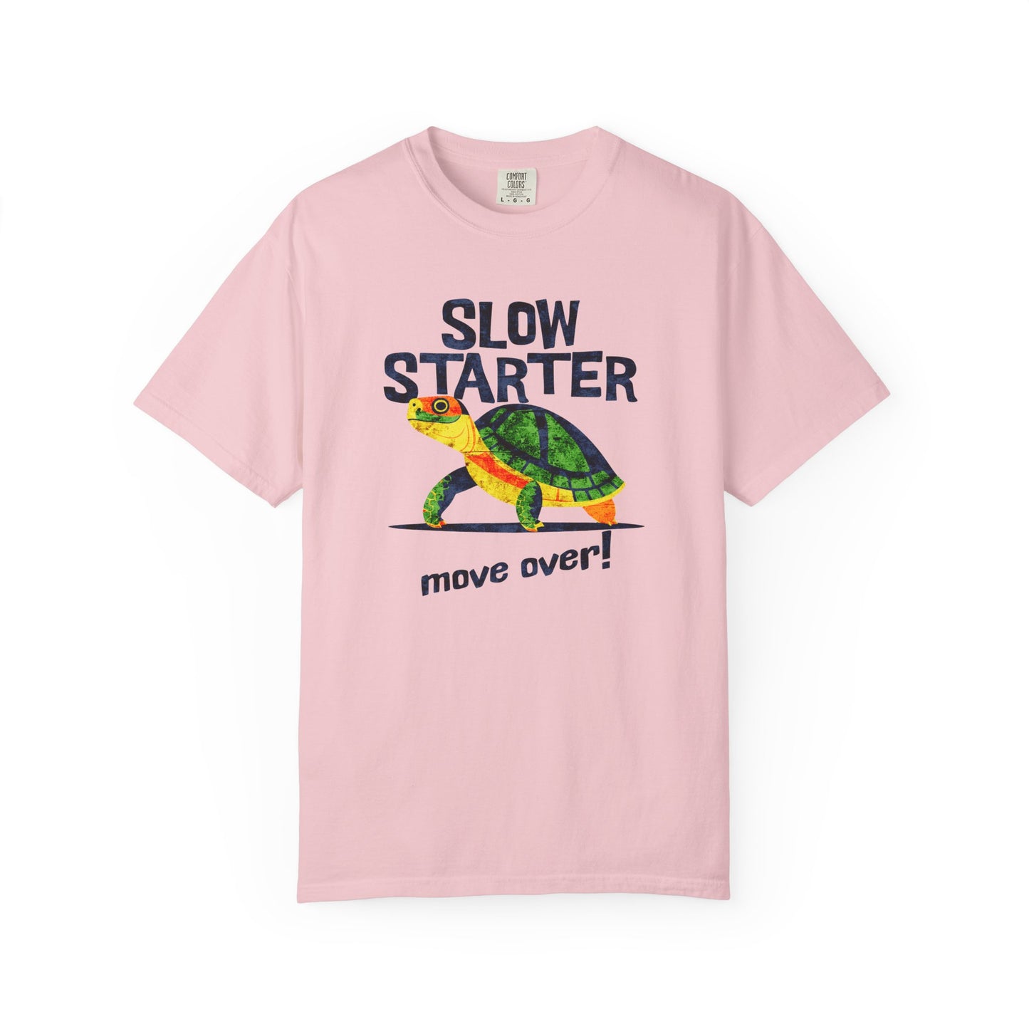 Slow Starter Turtle T-shirt, 100% Ring-Spun Garment-Dyed Cotton
