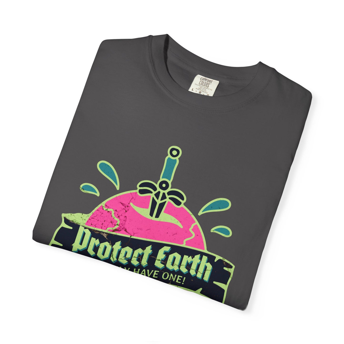 Protect Earth T-Shirt, 100% Ring-Spun Garment-Dyed Cotton