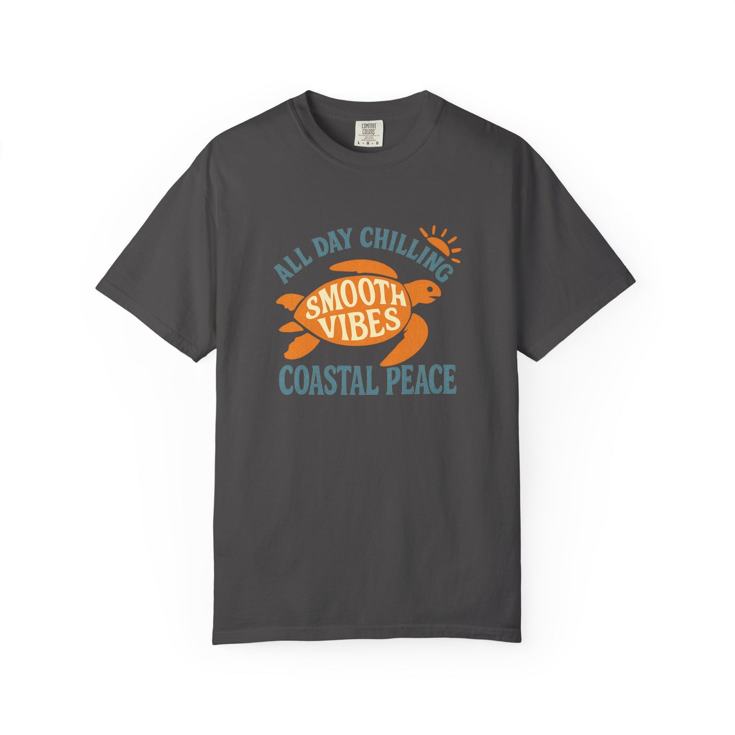 Coastal Vibes Tee, Relaxed Unisex T-Shirt for Beach Lovers, Perfect for Casual Outings, Summer Parties, or Gifts, All Day Chilling