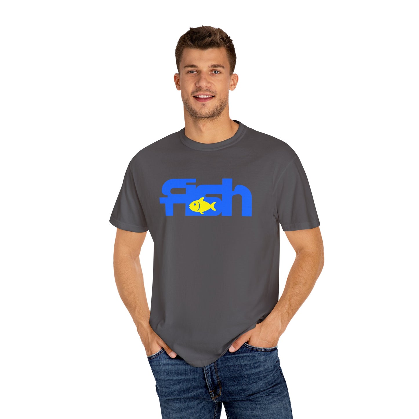 Fish Graphic T-Shirt for Casual Wear, Summer Vibes, Outdoors, Fishing Gifts, Eco-Friendly Apparel
